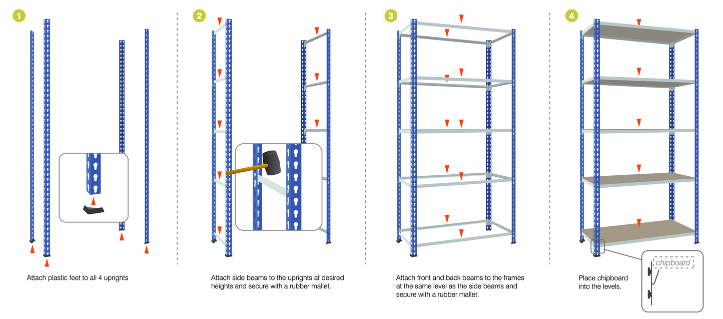 Simply Shelving J-Rivet 150kg